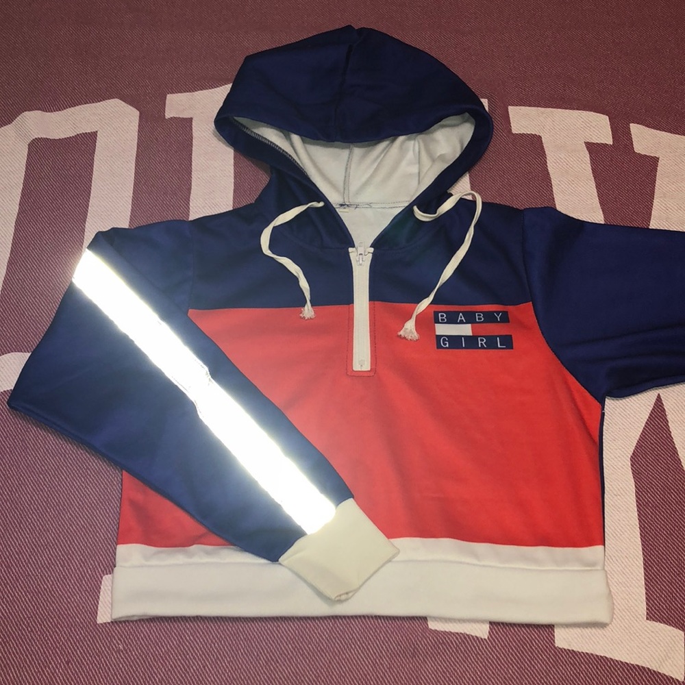 Baby Girl Cropped Hoodie